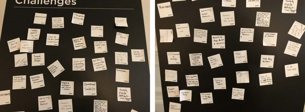 The “Challenge Board” from the conference shows today’s publishers face no shortage of issues and while the spectrum of their concerns varies, a couple of themes emerged from the conference.