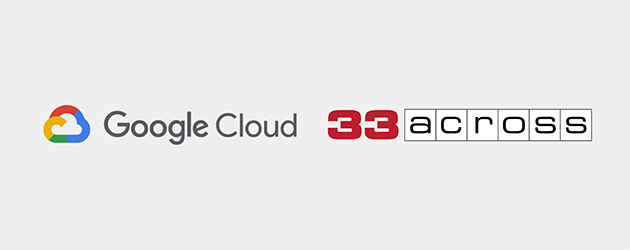 Google Cloud and 33Across logos